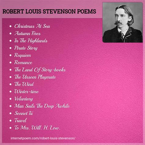 Robert Louis Stevenson Poems