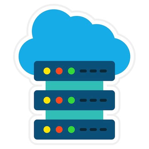 Iconos De Almacenamiento En La Nube Vector Premium