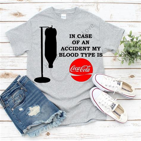 In Case Of An Accident My Blood Type Is Coca Cola Svg Pdf Png Dxf