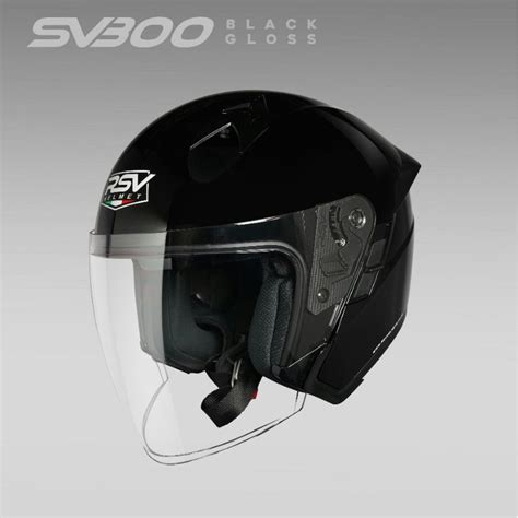 Jual Helm Rsv Sv Black Glossy Double Visor Shopee Indonesia