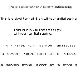 Pixel Fonts - Planet Photoshop