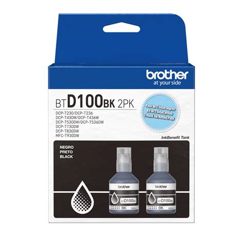 Btd100bk2pk Kit Con 2 Recargas De Tinta Negra De Ultra Rendimiento Para Inkbenefit Tank