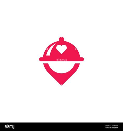 Pin Food Logo Simple Design Love Food Logo Stock Vector Image And Art