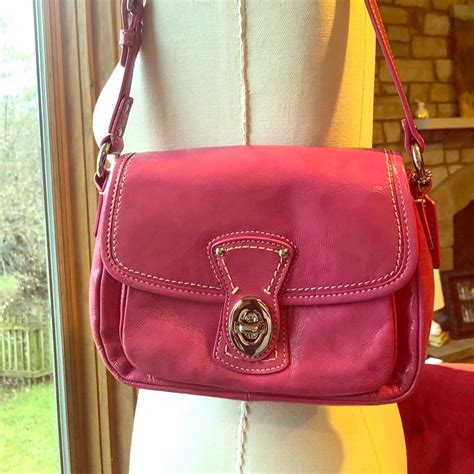 Coach Mini Hot Pink Shoulder Bag - Gem