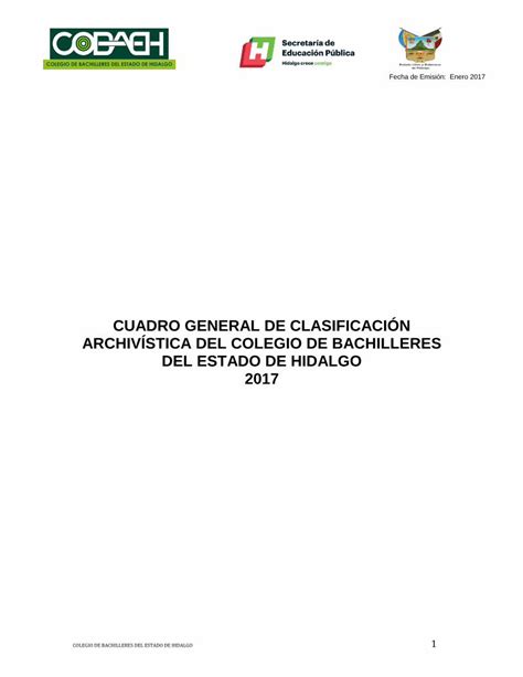 Pdf Cuadro General De Clasificaci N Y Unidad De Televisi N