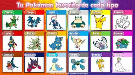 Mis Pokémon favoritos de cada tipo Pokémon En Español Amino