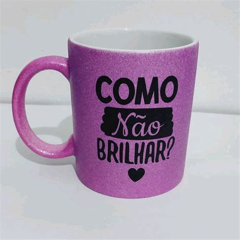 Caneca Glitter Personalizada Elo Produtos Especiais