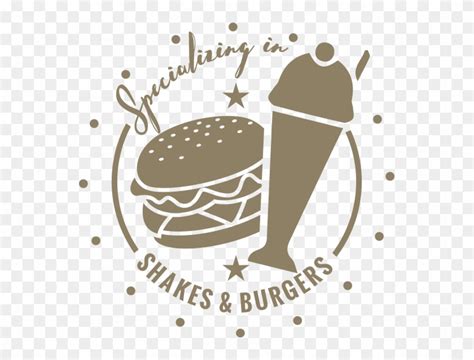 Milkshake Clipart Burger - Burgers And Shakes Logo, HD Png Download - 559x559(#4865198) - PngFind