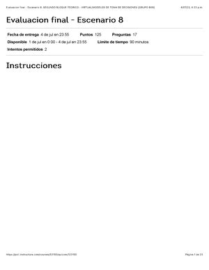 Evaluacion Final Escenario 8 Segundo Bloque Teorico Virtual