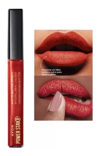 Lápiz labial líquido Avon Power Stay Bright Cherry 7 ml Avon