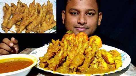 ASMR CHICKEN FEET CURRY EGG CURRY PANIR TIKKA WITH WHITE RICE EXTRA