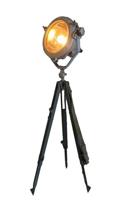 Floor Lamp Spotlight Rare Tripod Lamp Aluminium Steel Catawiki