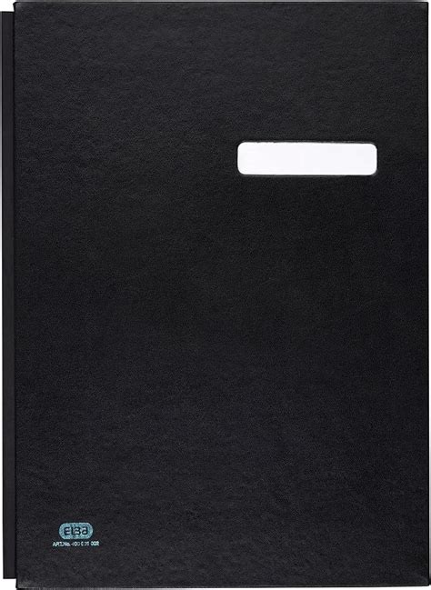 Elba Sw Signature Folder For Din A Pvc Black Amazon Co Uk