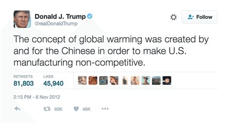 Trump Didnt Delete His Tweet Calling Global Warming A Chinese Hoax