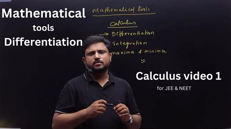 Mathematical Tools For Physics Calculus Differentiation Video 1