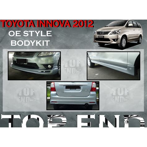 Toyota Innova Oe Look Bodykit Oe Bumper Skirt Lip For Innova