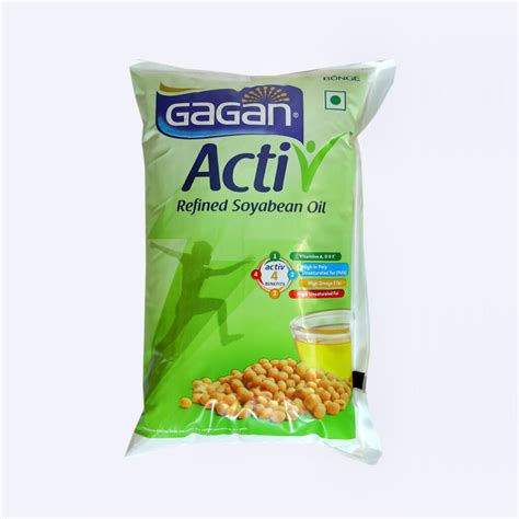 Gagan Acti Refined Soyabean Oil Ltr Agam Whole Sale