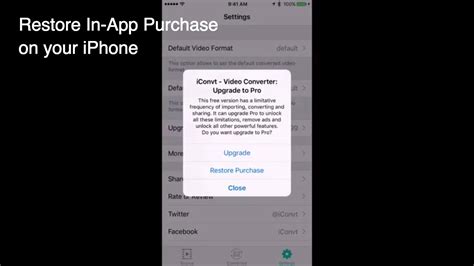 How To Restore An In App Purchase On Your Iphone Youtube