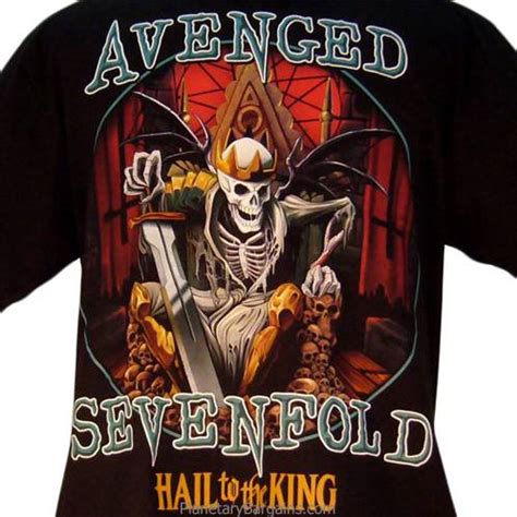 Avenged Sevenfold Hail To The King Shirt Black A X Concert Shirt