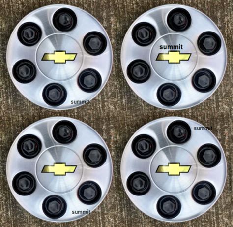 4pcs Avalanche Silverado Suburban 1500 Tahoe Wheel Hub Center Caps