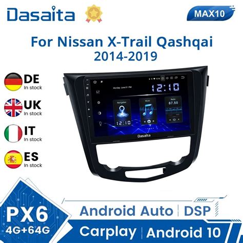 Dasaita 10 2 1 Din Car Radio For Nissan X Trail Xtrail T32 Qashqai J11