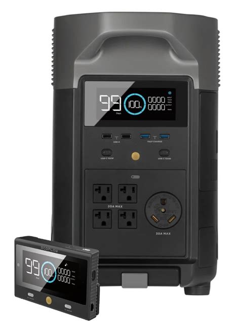 Ecoflow Delta Pro Portable Power Station With Remote Control