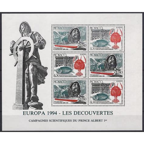 Monaco Bloc Feuillet De Timbres N Europa Neuf Philantologie