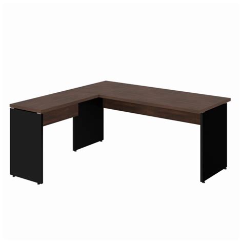 Mesa Em L Mesa M Mesa Auxiliar S Gavetas Marsala Preto