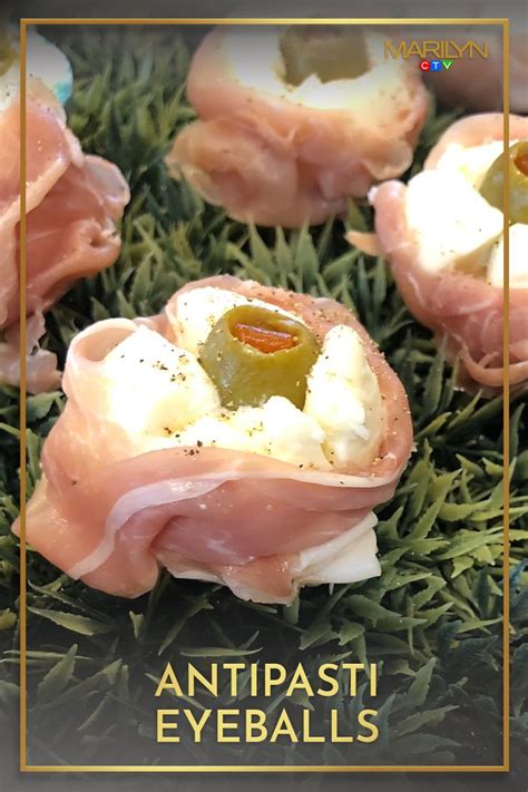 Antipasti Eyeballs Recipe Halloween Appetizer