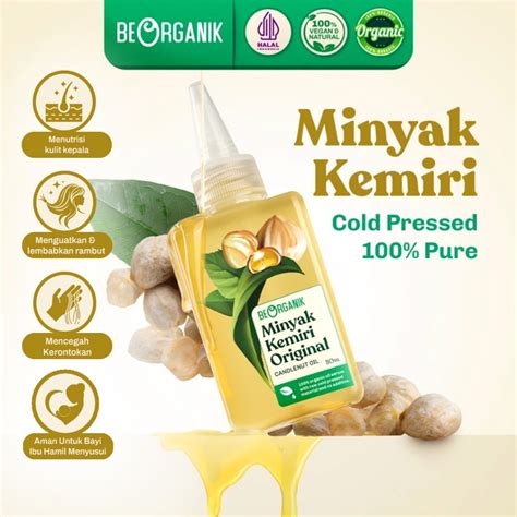 jual beorganik minyak kemiri original  pure natural hair oil