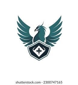 Aquila Eagle Logo Design Vector Concept Stock Vector (Royalty Free ...