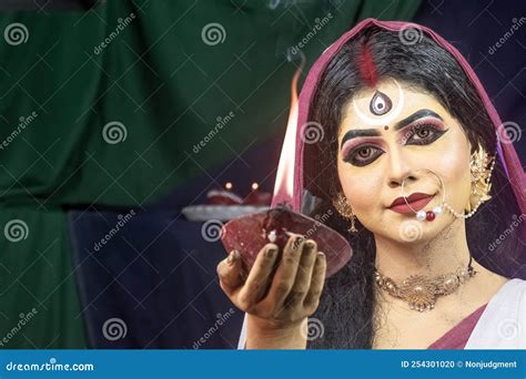 Maa Durga Agomoni Shoot Concept Indian Culture Stock Photo Image Of