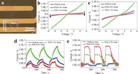 A Optical Microscope Image Of A Monolayer MoS2 Flexible Photodetector