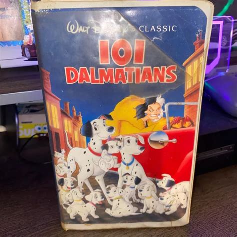 101 DALMATIANS VHS Walt Disney Classic Black Diamond Edition Rare VCR