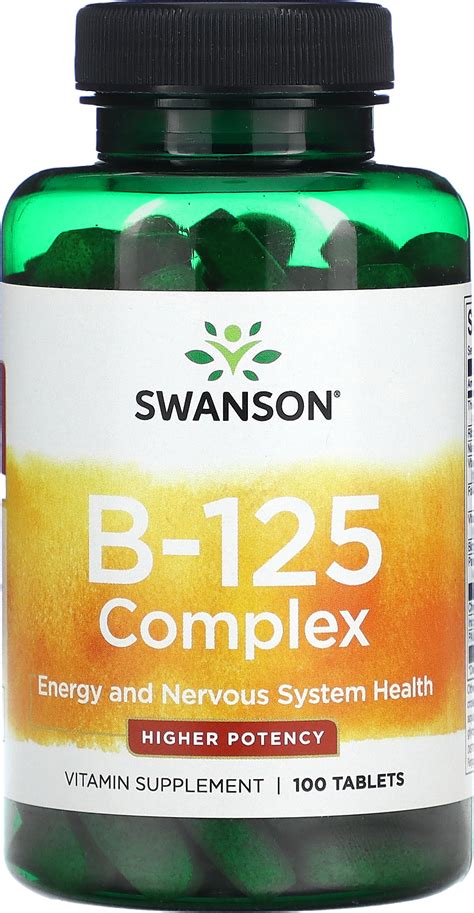 Swanson Vitamin B-125 Complex | News & Prices at PricePlow