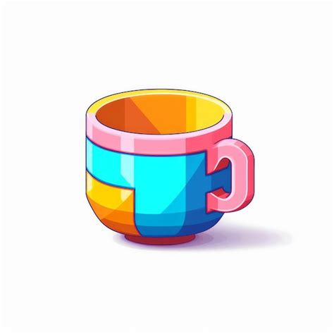 Premium AI Image Pixel Art Cup With Vibrant Colors By Pixelplantmaster