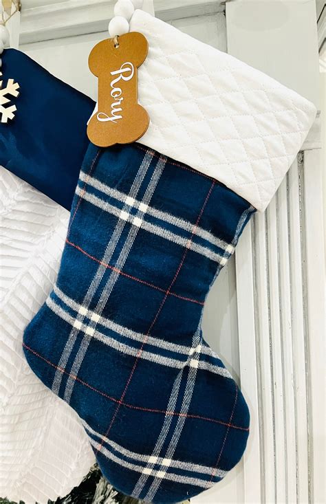 Personalized Christmas Stockings. Blue Christmas Stockings. - Etsy