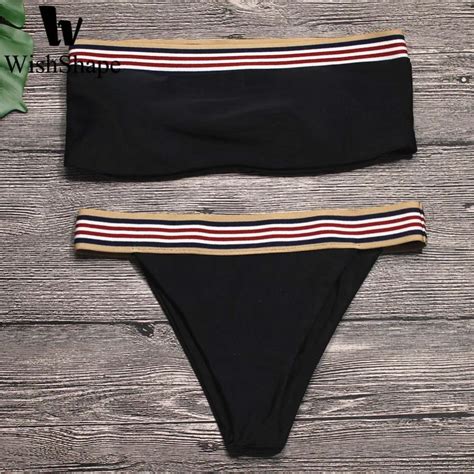 Sexy Bikini Set Thong Red Bikinis Swimsuit Low Waist Swimwear Push Up