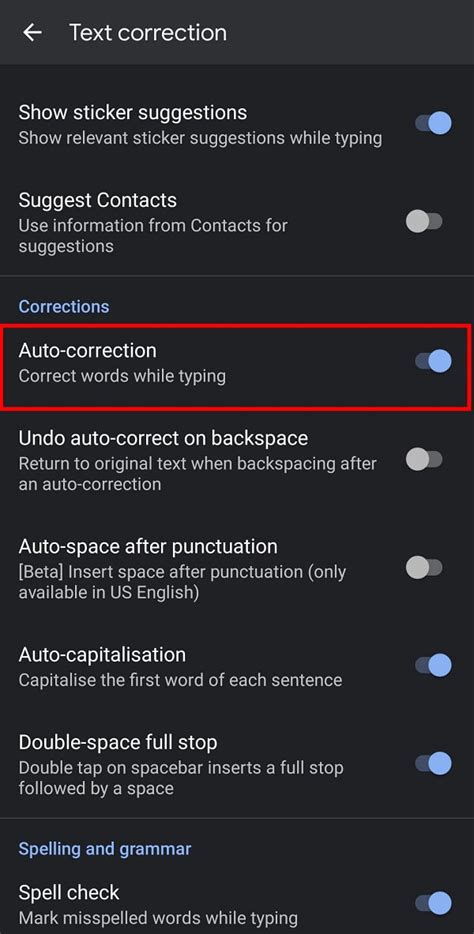 Cómo desactivar la autocorrección en Android desactivar texto predictivo