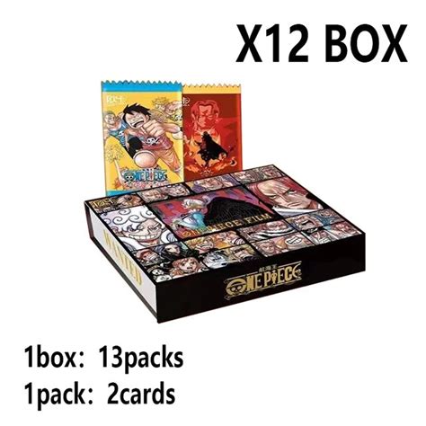 Wholesales One Piece Box Collection Cards Red Wedding Luffy Monkey Case