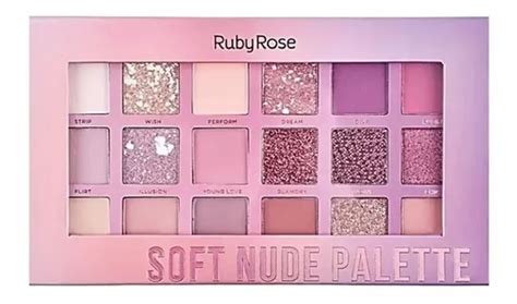 Paleta Sombras Ruby Rose 17 Cores Soft Nude Feels C Primer