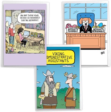 Nobleworks Assortment Pack Of 3 Funny Administrative Professionals Day Greeting