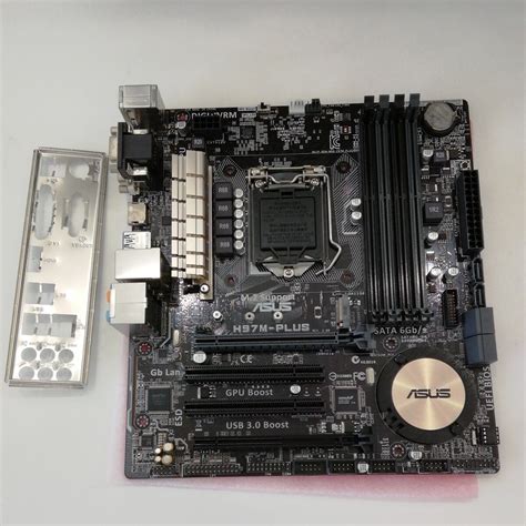 Yahooオークション Asus マザーボード Microatx H97m Plus Lga1150