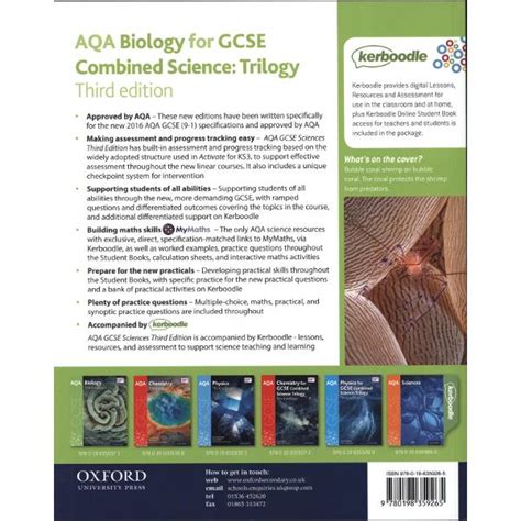 Aqa Gcse Biology For Combined Science Trilogy Student Book