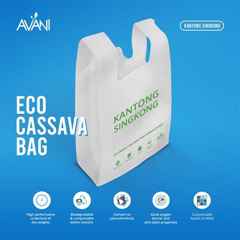 Jual Avani Kantong Singkong Eco Friendly Cassava Bag Paling Murah 50 Pcs Shopee Indonesia