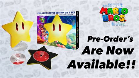 Super Mario Bros Movie Limited Edition Blu Ray Dvd Officially