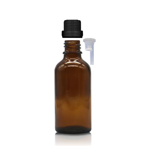 50ml Amber Glass Dropper Bottle Tamper Evident Cap Some Bottle