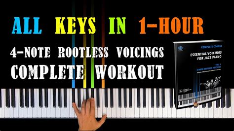 Jazz Piano Voicings Hour Complete Workout In All Keys Note