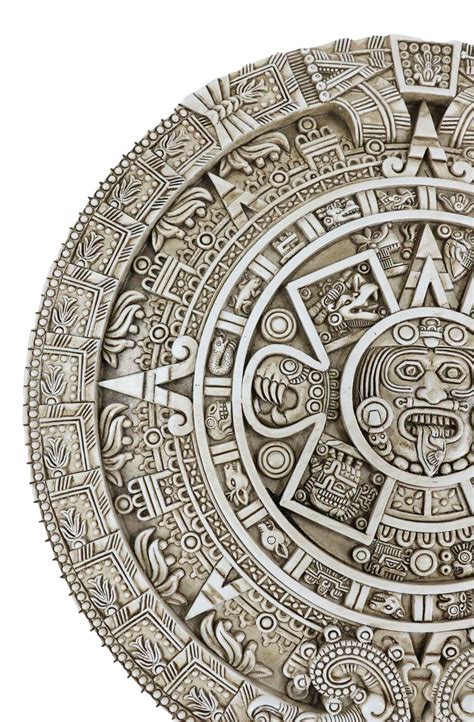 Aztec Maya Solar Sun Xiuhpohualli Tonalpohualli Wall Calendar Plaque