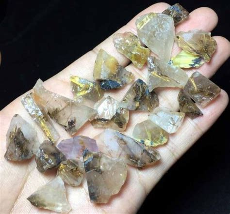 G Rare Natural Golden Hair Rutilated Quartz Crystal Specimen D Ebay